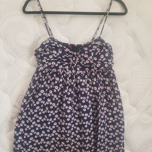 Forever 21 Navy Flower-print Dress
